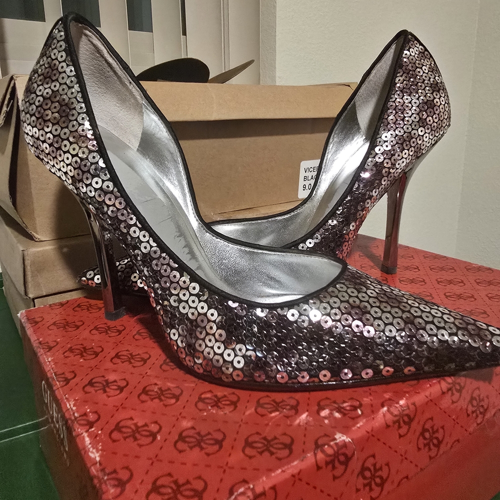 Sequin Stiletto Heels
